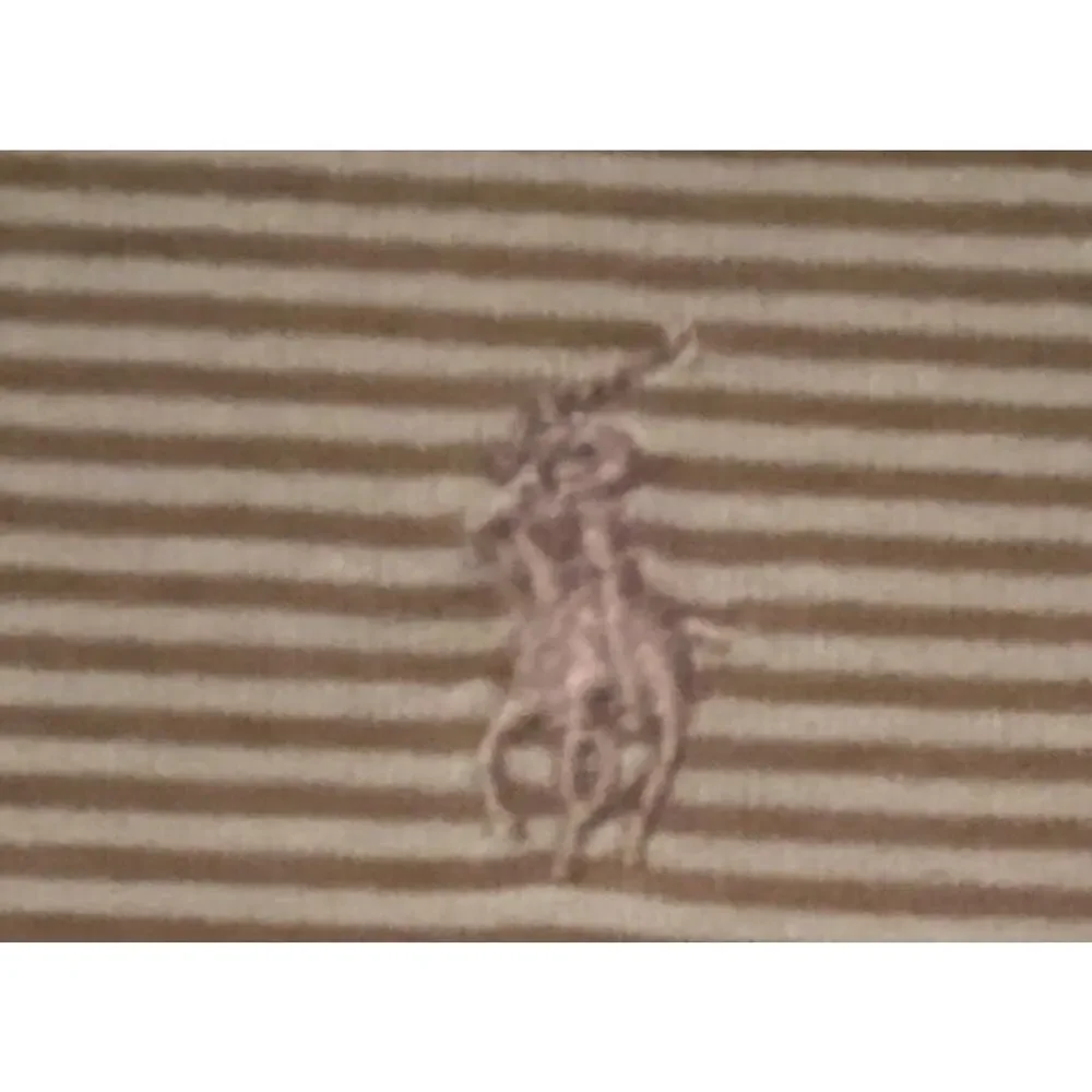 Vintage Polo by Ralph Lauren Polo Shirt Men’s Large Gray Striped Short Sleeve